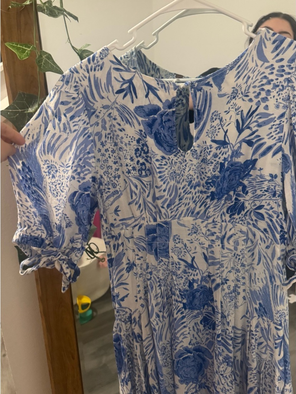 LIKE NEW Free People Forever Always Floral Pleated Midi Dress - Picture 8 of 8